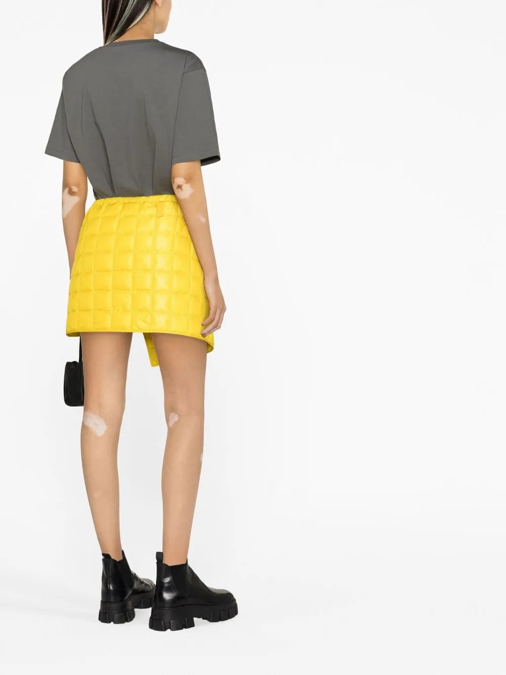 Skirts Quilted Mini Skirt Moncler Yellow Women