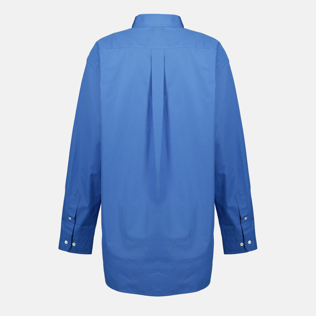 Chemises Oversized Blaues Popelinhemd Miu Miu Bleu foncé Femme