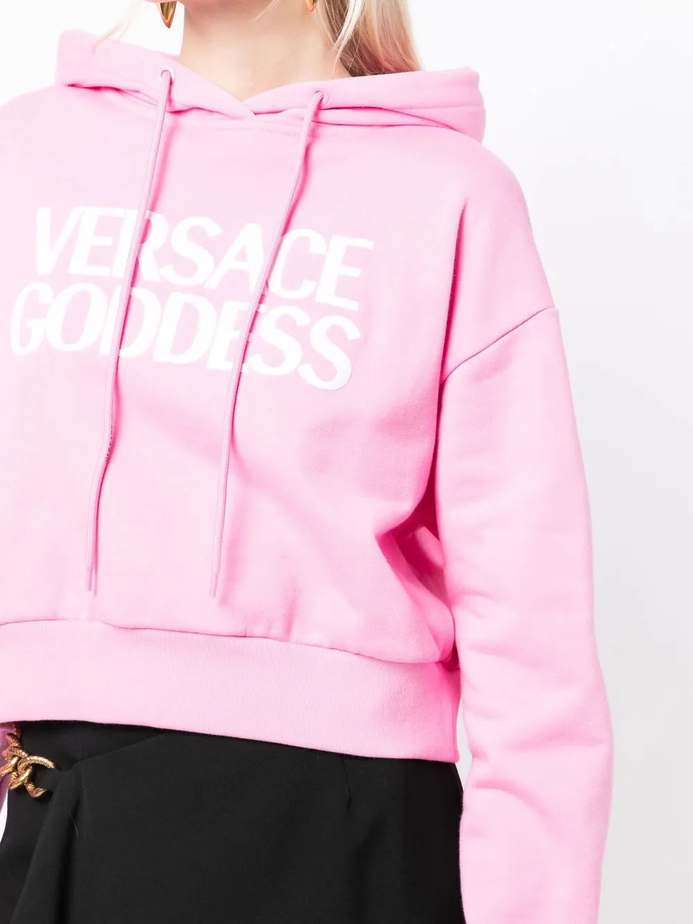 Sweatshirts Sweat à capuche Goddess Versace Rose Femme