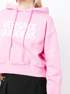 Sweatshirts Sweat à capuche Goddess Versace Rose Femme