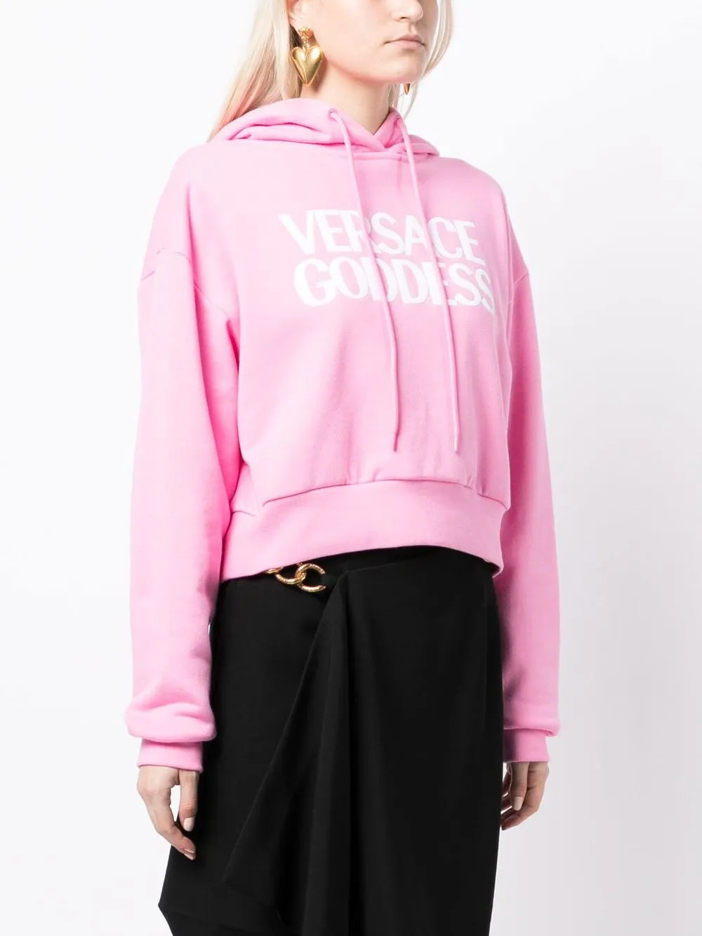 Sweatshirts Sweat à capuche Goddess Versace Rose Femme