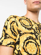 Sous-vêtements et homewear T-shirt Barocco Versace Jaune Homme