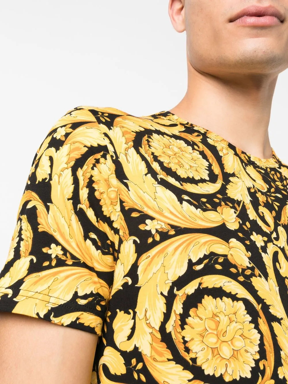 Sous-vêtements et homewear T-shirt Barocco Versace Jaune Homme