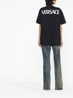 T-shirts T-shirt Versace Goddess Versace Noir Femme