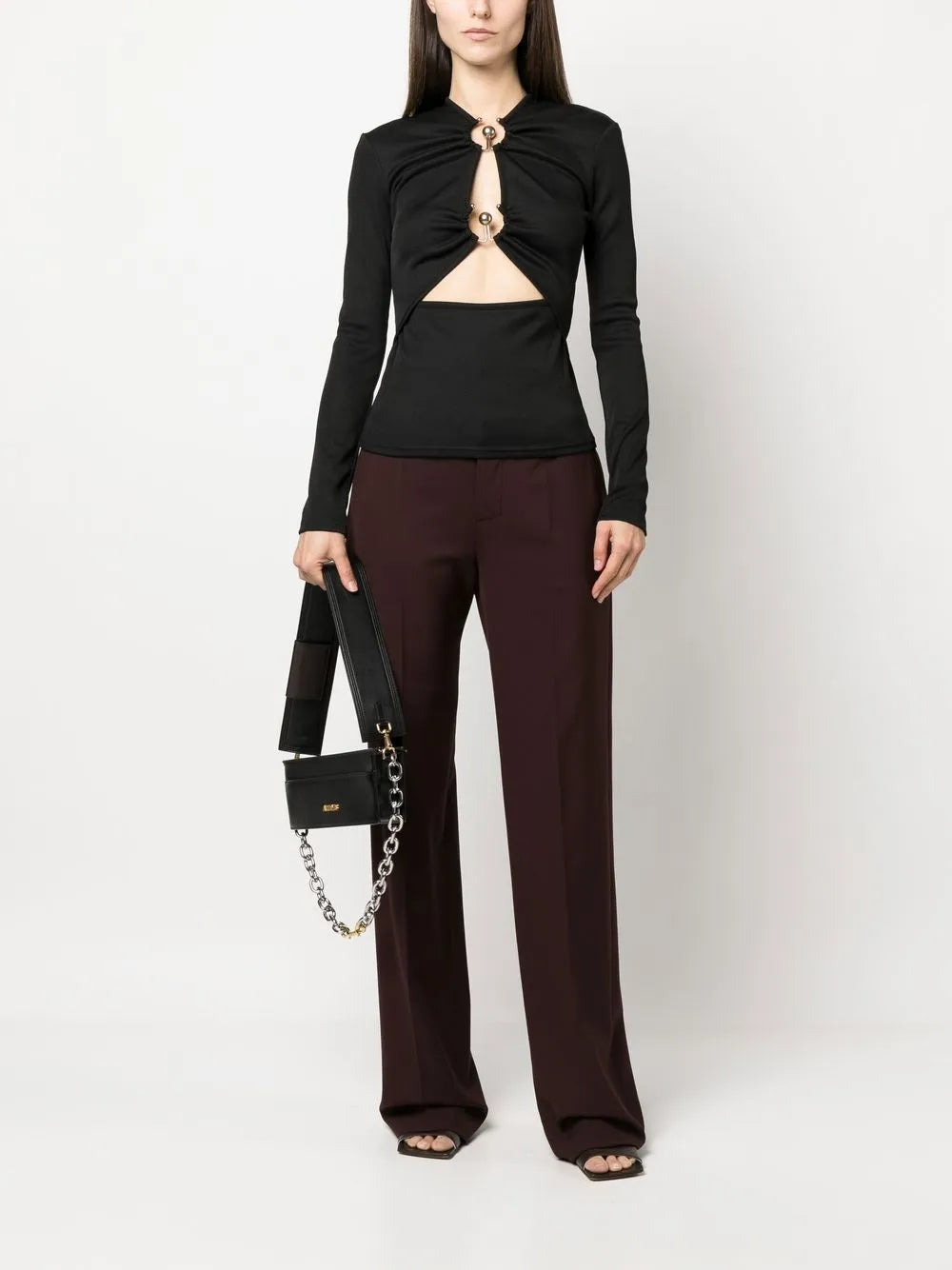 Bild des Damen-Oberteils mit langen Ärmeln Orbit von Christopher Esber - Herbst-Winter 2025 - Rückansicht