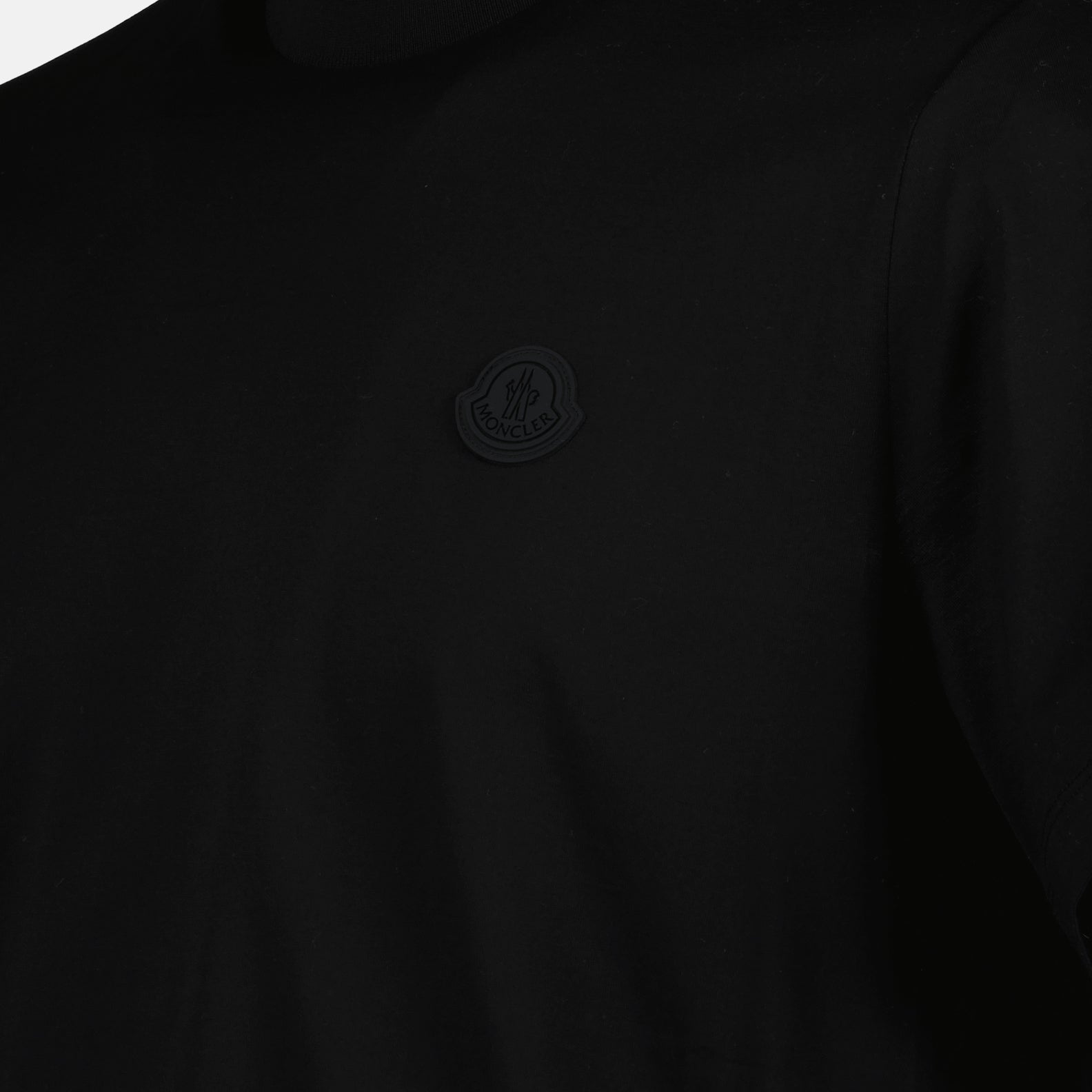 T-shirt T-shirt con Logo Verticale Moncler Nero Homme