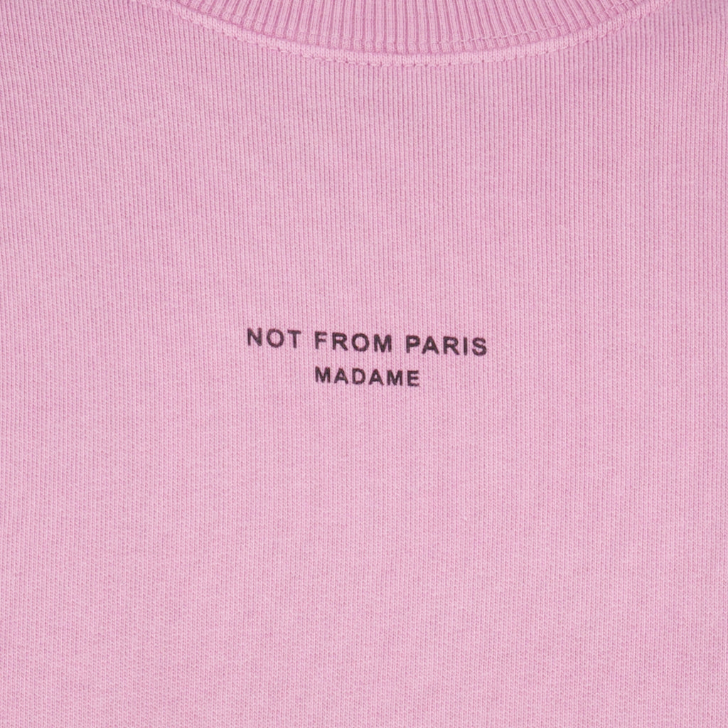 Sweatshirts Felpa Slogan Classica Rosa Drole De Monsieur Rose Homme