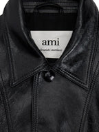 Chaquetas Chaqueta de Vinilo Ami PARIS Negro Mujeres