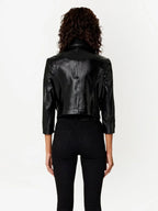 Chaquetas Chaqueta de Vinilo Ami PARIS Negro Mujeres