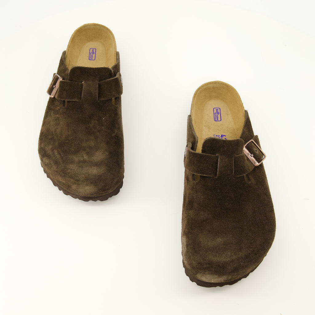 Chaussures ouvertes 브라운 보스턴 뮬 Birkenstock Marron Unisexe