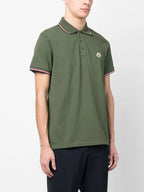 Polos Polo com Logo Moncler Cáqui Homme