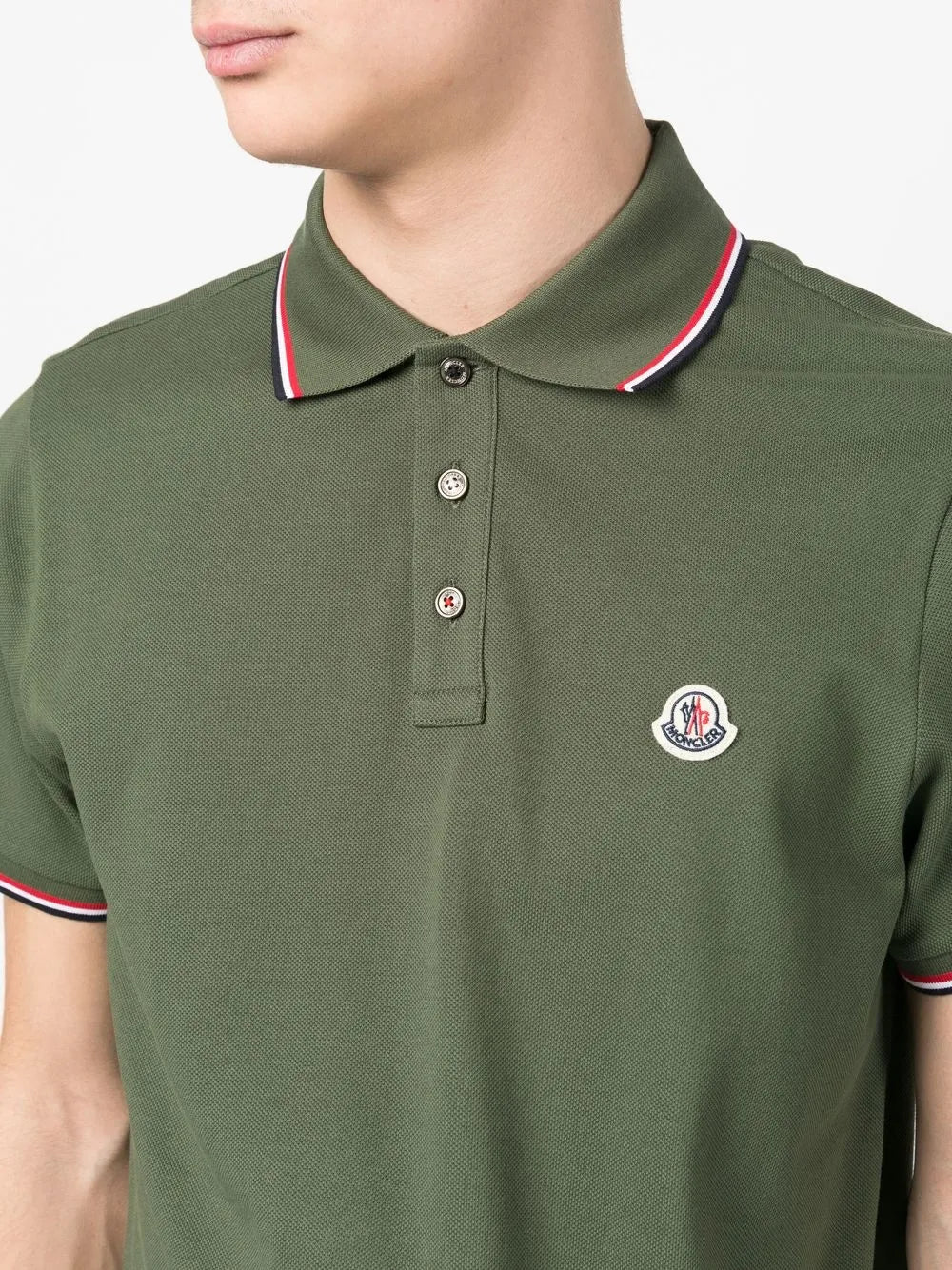 Polo shirts Logo Polo Moncler Khaki Homme
