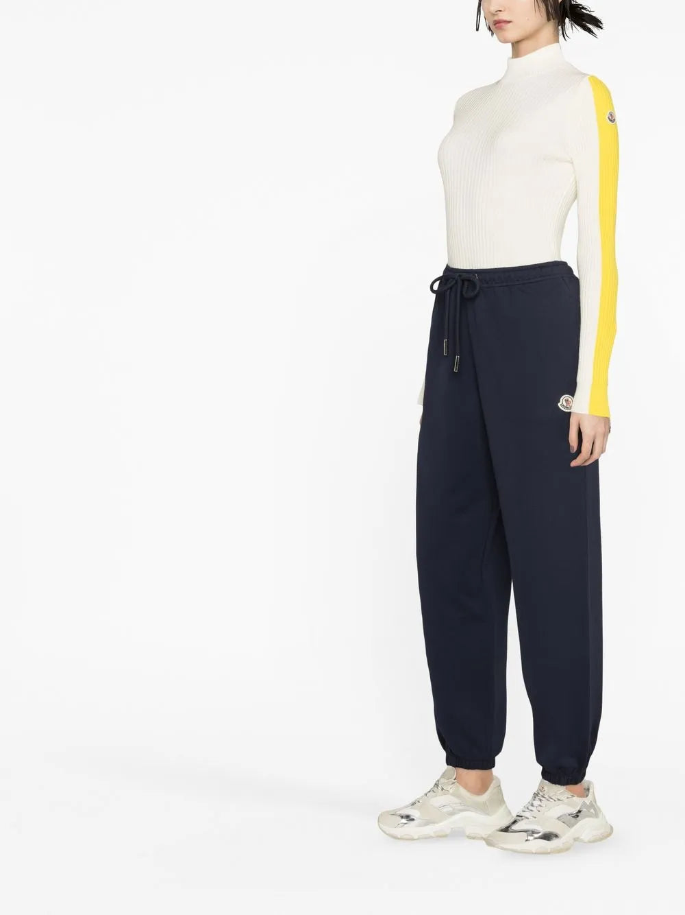 Maglieria Pull T-Neck Moncler Beige Femme