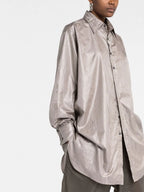 Chemises Chemise en moiré Maison Margiela Gris Femme