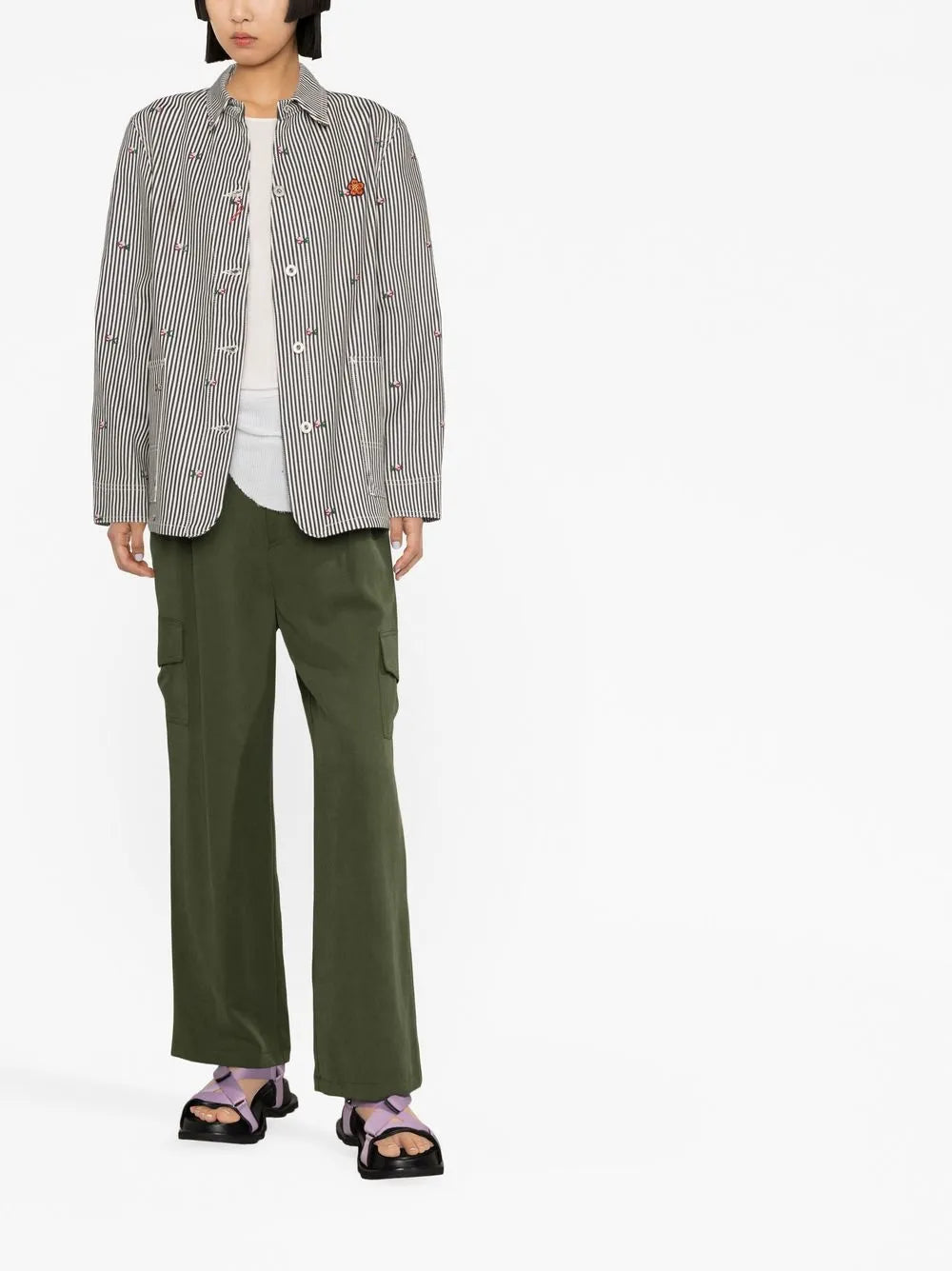 Vestes Chemise Kenzo Pixels Kenzo Bleu Femme