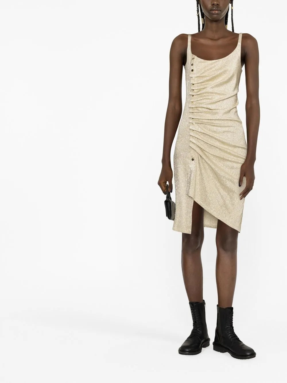 Draped Lurex Dress Rabanne - Women myCompaero Draped Lurex Dress Rabanne - Women myCompaero