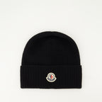 Hüte, caps und beanies Woll- und Cashmere-Mütze Moncler Schwarz Homme