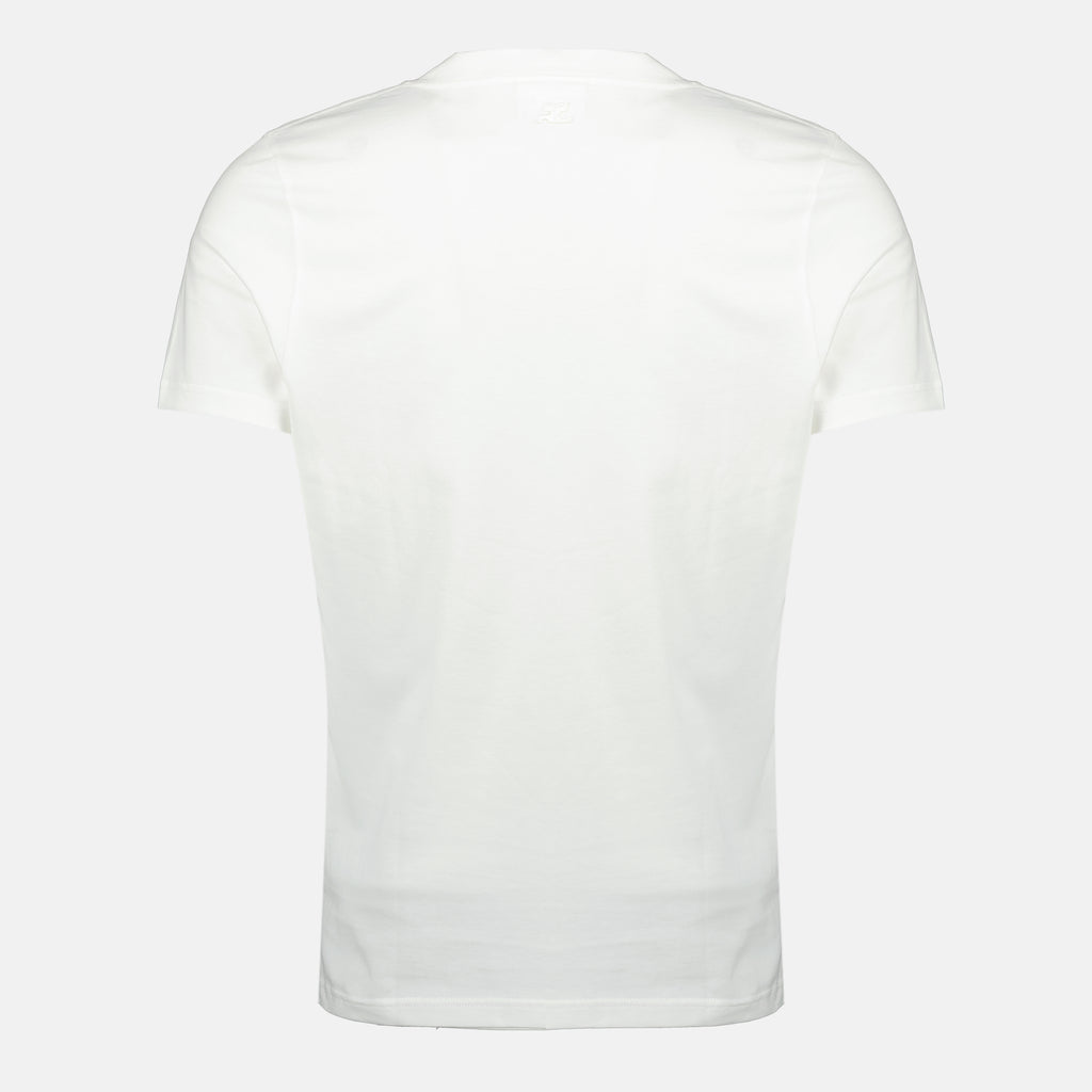 Image of the item White cotton T-shirt by Courrèges for Men - Spring-Summer 2026 - Back View