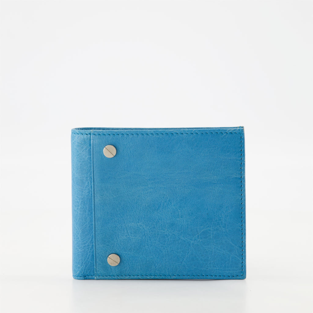 Small leather goods Portefeuille à clous Balenciaga Blue Homme