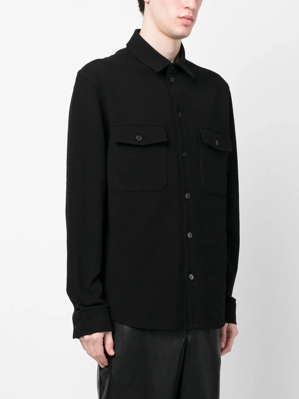 Hemden Baumwoll-Piqué-Hemd Saint Laurent Schwarz Homme