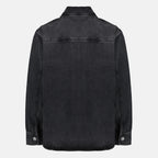 Image de l'article Surchemise noire en coton de la marque Ami PARIS pour Unisex - Saison Printemps-Été 2026 - Vue de Dos
