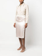 Skirts Satin Skirt Fendi Beige Women