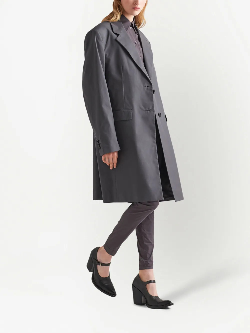 Coats Long Coat Prada Gray Man
