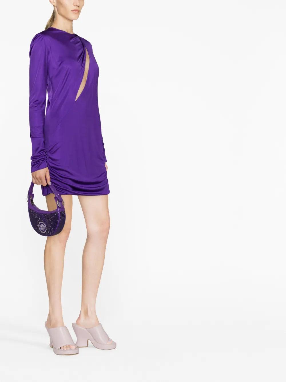 Robes Robe en viscose Versace Violet Femme