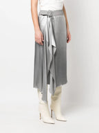 Skirts Satin Skirt Fendi Gray Women