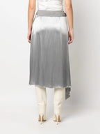 Skirts Satin Skirt Fendi Gray Women