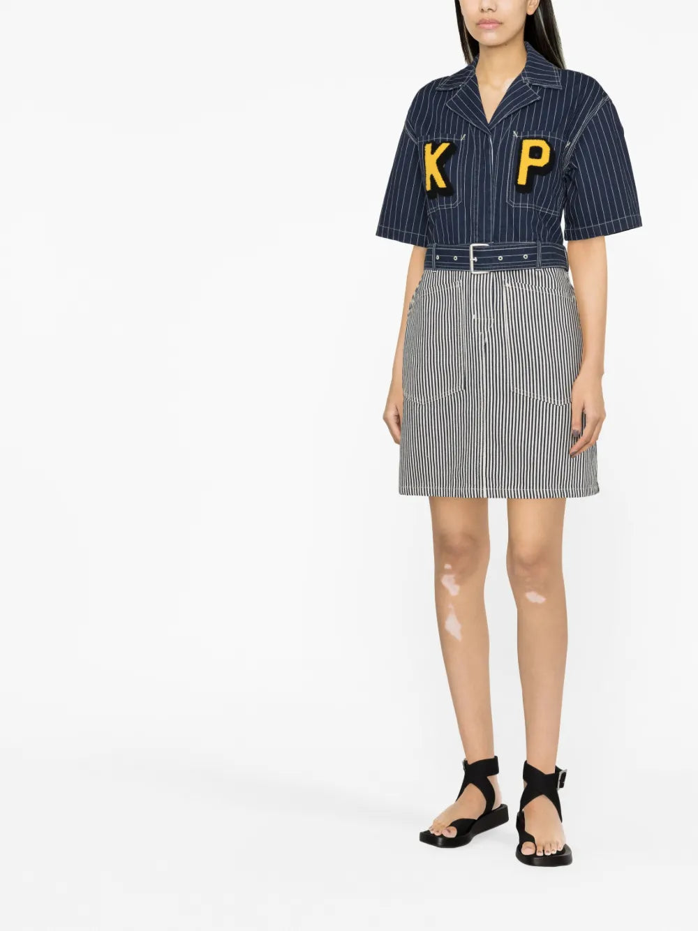 kenzo denim dress Blue denim Pronovias 'Aspen' Sample // 1950 vintage dress Colour:Aqua Blue The side pockets and