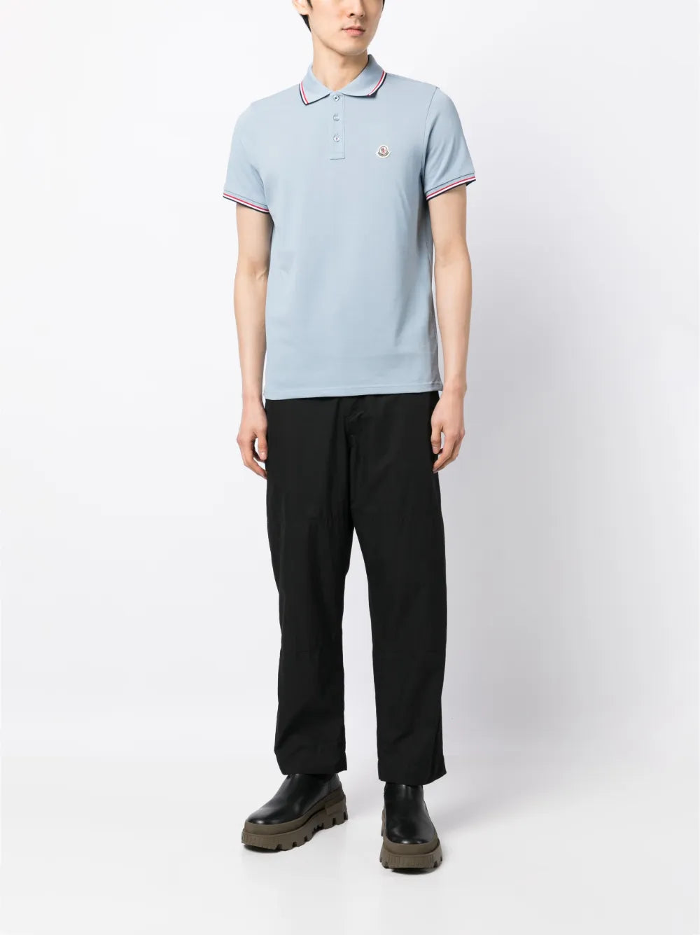 Polos Polo à logo Moncler Bleu Homme