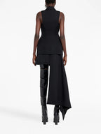 Röcke Geteilte Rock Alexander McQueen Schwarz Femme