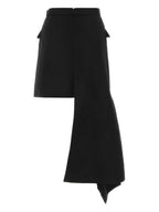 Röcke Geteilte Rock Alexander McQueen Schwarz Femme
