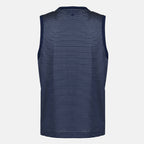 Immagine dell'articolo Canottiera a righe blu navy in cotone del marchio Ami PARIS per Uomo - Stagione Primavera-Estate 2026 - Vista Posteriore