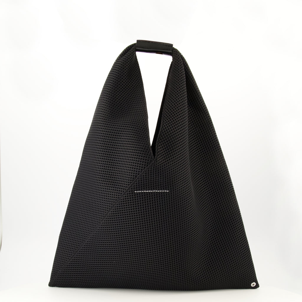 Sacs à main et épaule ブラックメッシュの日本製バッグ Mm6 Noir Femme