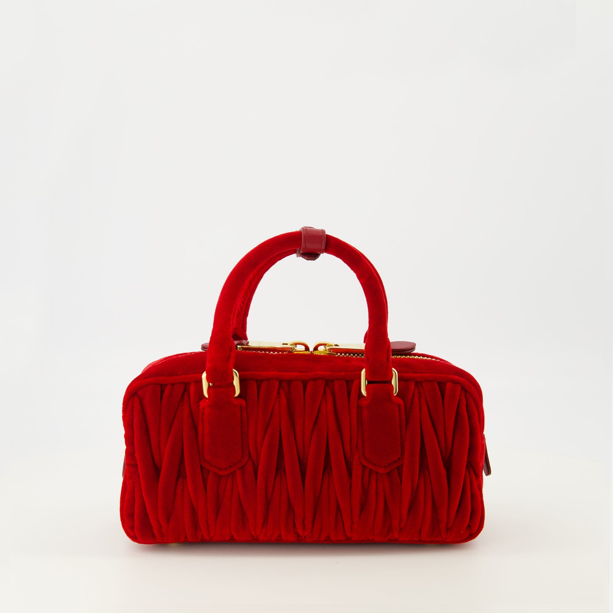 Red Quilted Velvet Arcadie Bag Miu Miu - Women – myCompañero