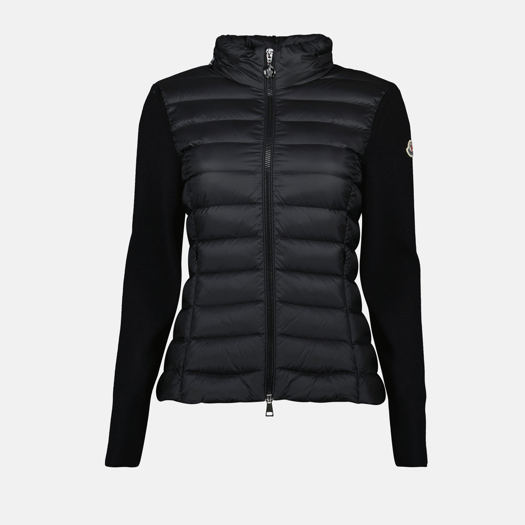 Giacche Giacca trapuntata bi-materica Moncler Nero Femme