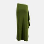 Imagen de la falda larga Vener verde de Christopher Esber para mujer - Temporada Primavera-Verano 2026 - Vista Trasera