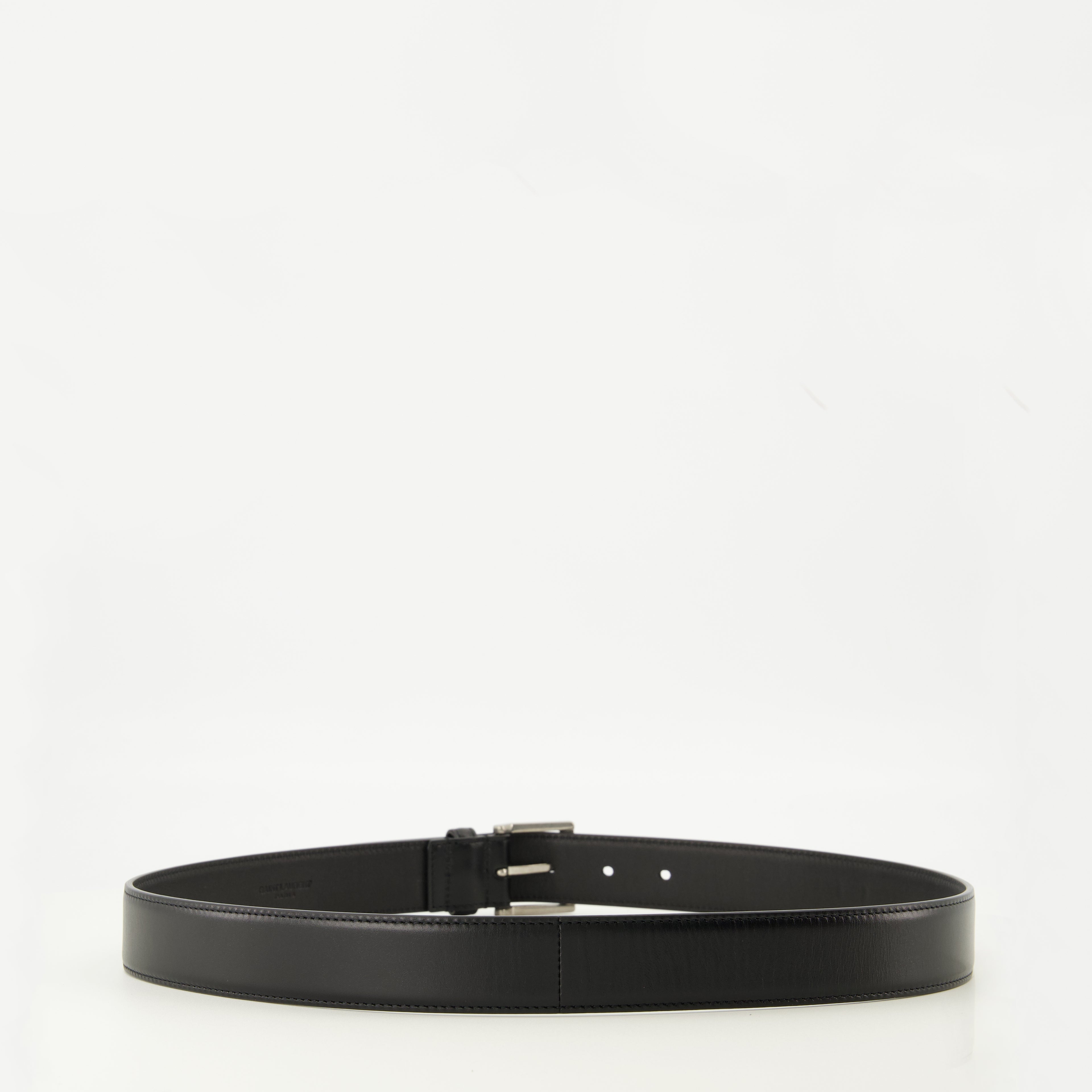 Image of the Saint Laurent Women's Leather Belt - Autumn-Winter 2025 - Back View