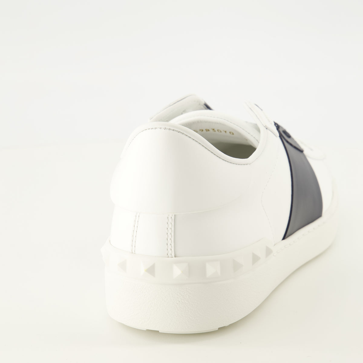 Baskets Weiße und marineblaue offene Sneaker Valentino Garavani Blanc Homme