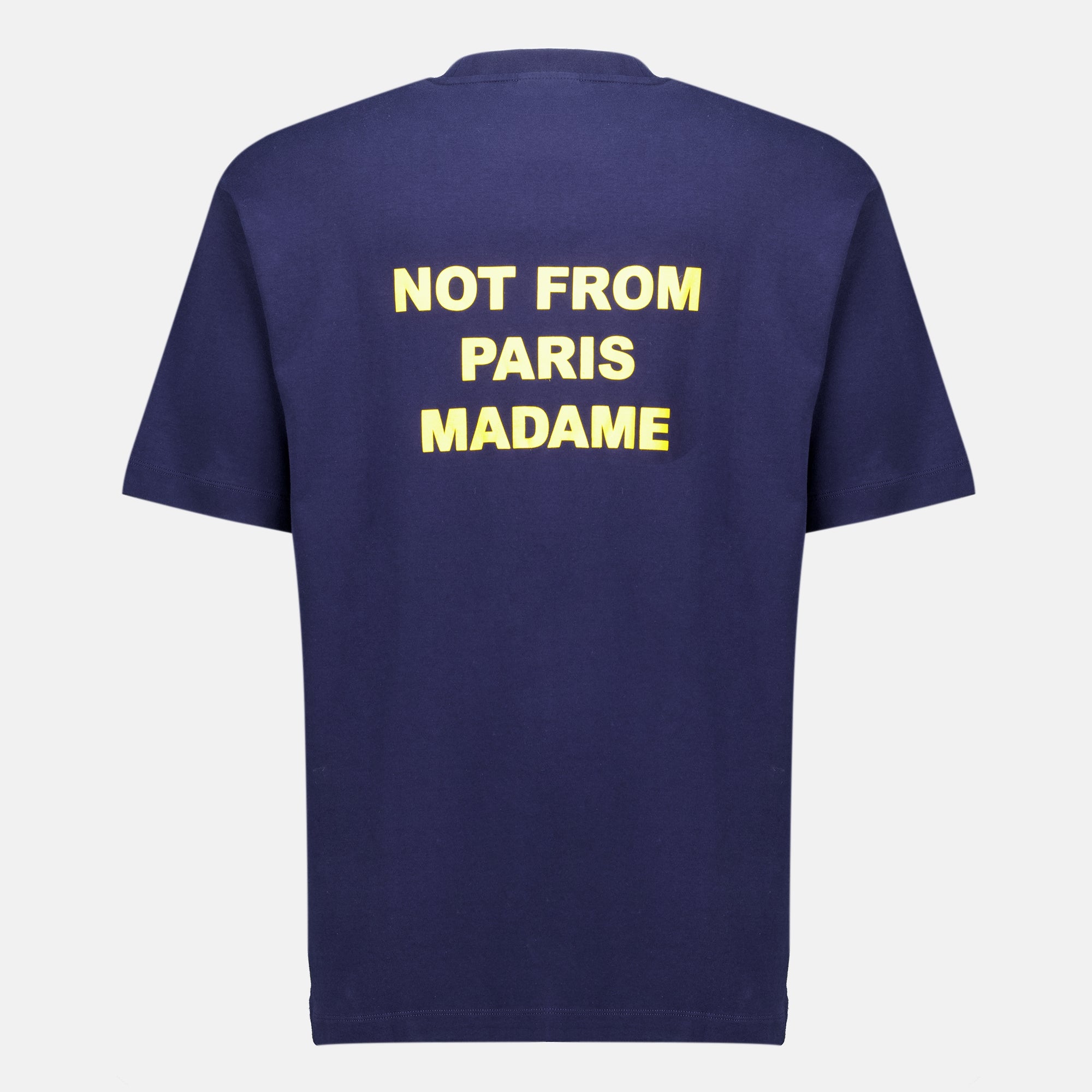 T-shirts T-shirt con Slogan Blu Navy Drole De Monsieur Bleu foncé Homme
