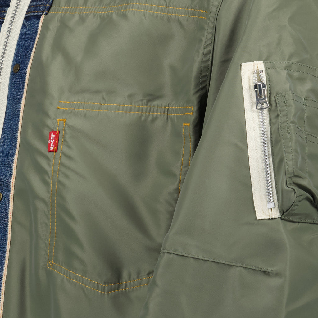 Vestes Veste réversible Sacai x Levi's Sacai Kaki Homme