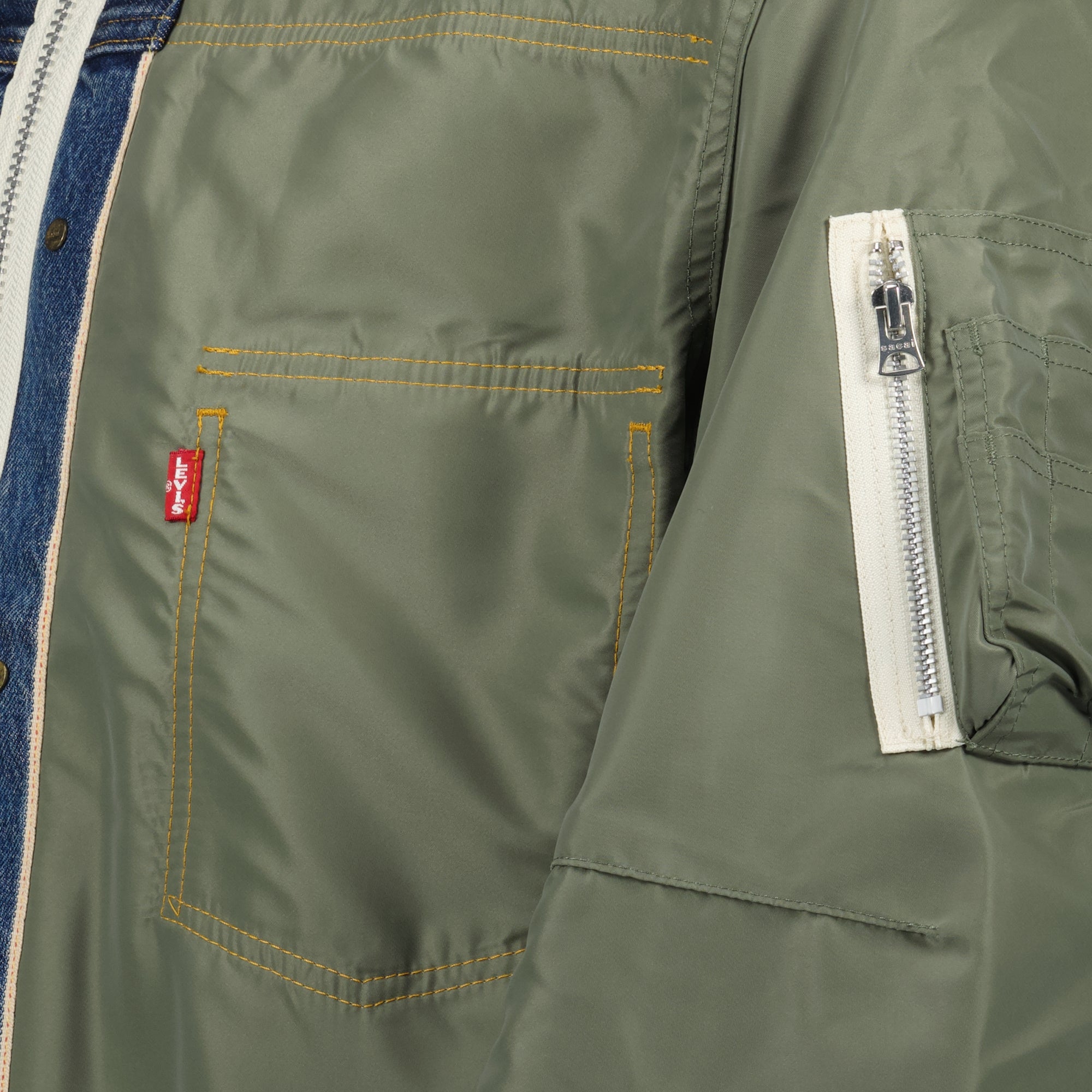 Vestes Veste réversible Sacai x Levi's Sacai Kaki Homme