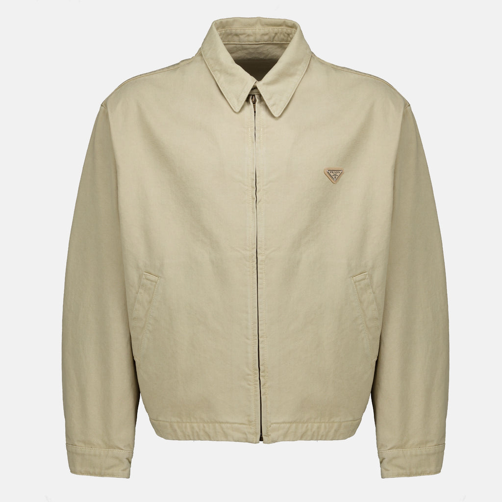Vestes Casaco de Denim Bege Prada Beige Homme