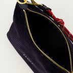 Imagen de la cartera de corduroy azul marino de Miu Miu para mujer - Temporada Primavera-Verano 2026 - Vista Detallada 3