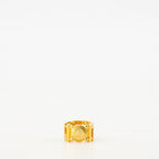 Bijoux Bague Medusa Greca Versace Doré Unisexe