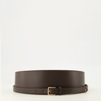 Ceintures Ceinture en cuir marron Max Mara Marron Femme