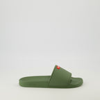 Imagen de las chanclas SA-Swim kaki de Diesel para Hombre - Temporada Primavera-Verano 2026 - Vista lateral derecha