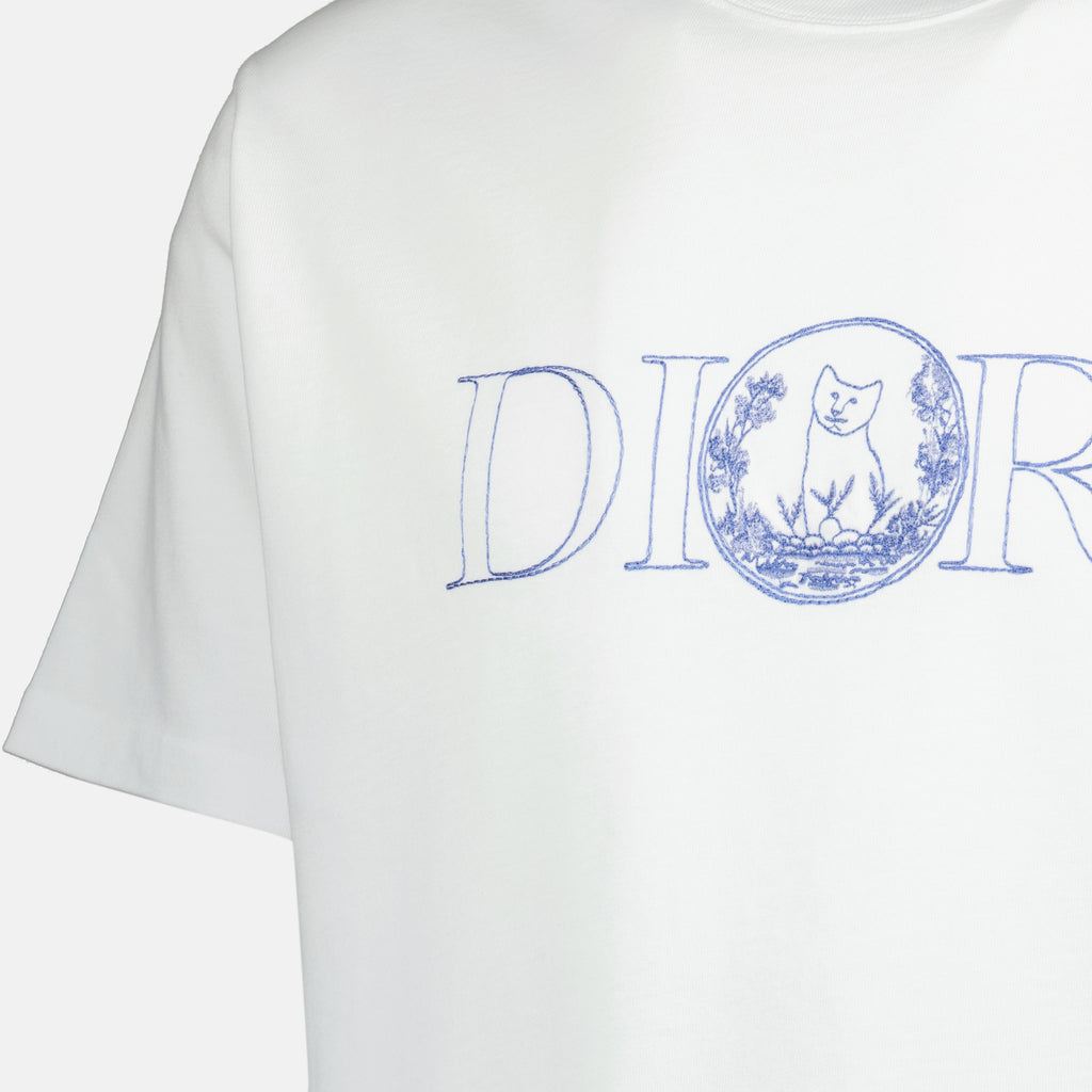 Tシャツ ディオールとハイルトン・ネルのTシャツ Dior 白 Homme